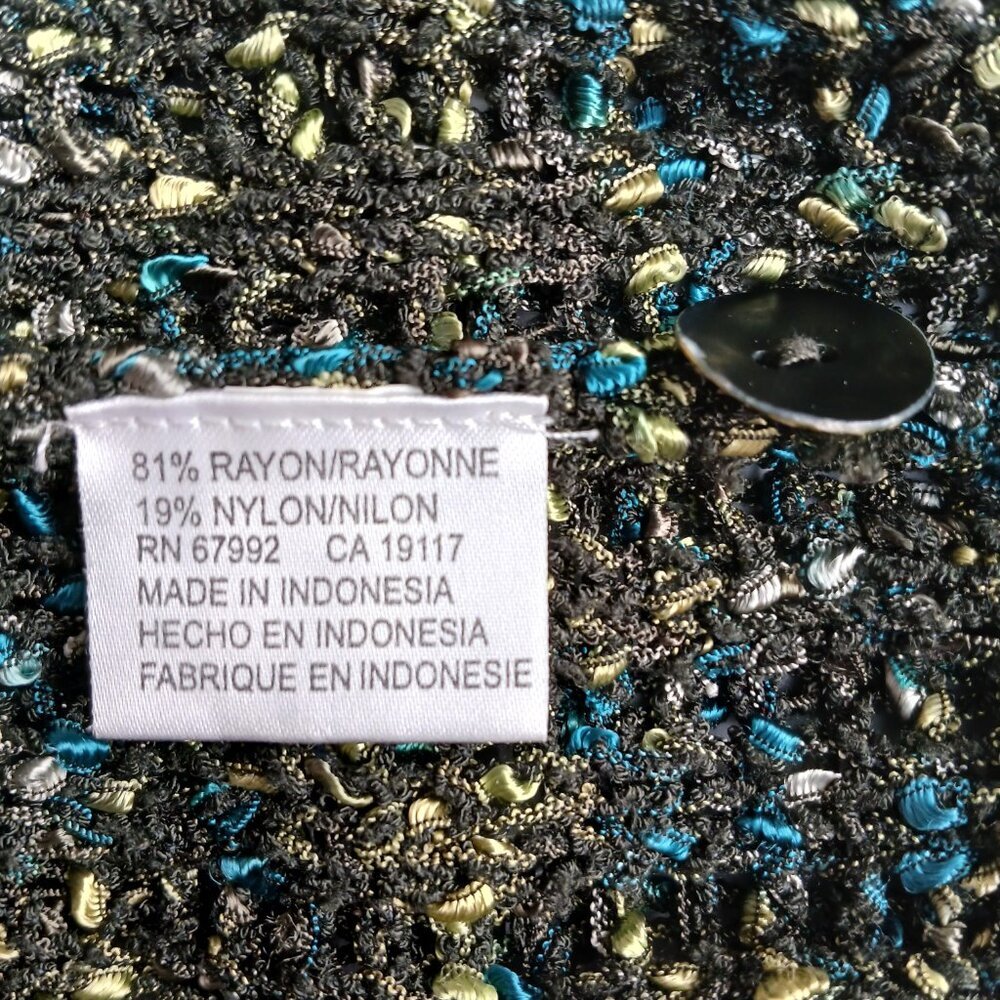 Sigrid Olsen Button Front Cardigan Multi Colored … - image 8